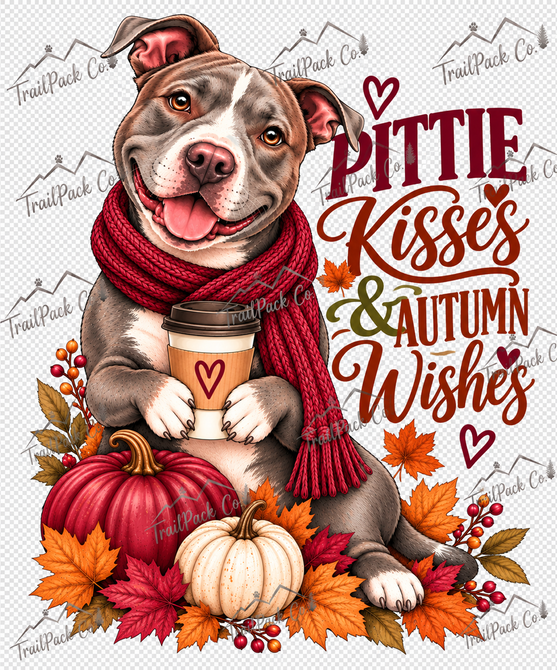 Pittie Kisses & Autumn Wishes Sweatshirt