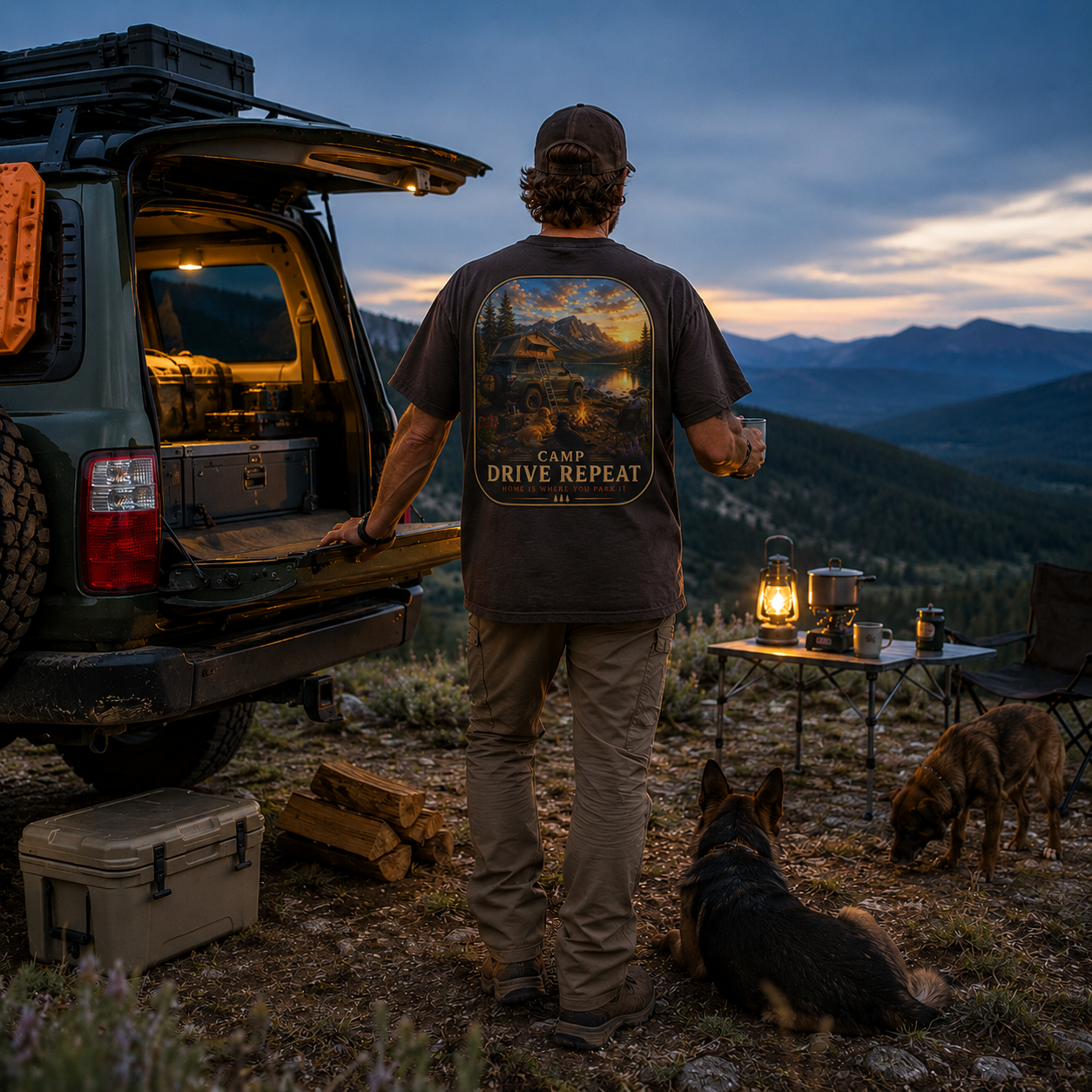 Camp Drive Repeat | Adventure Tee