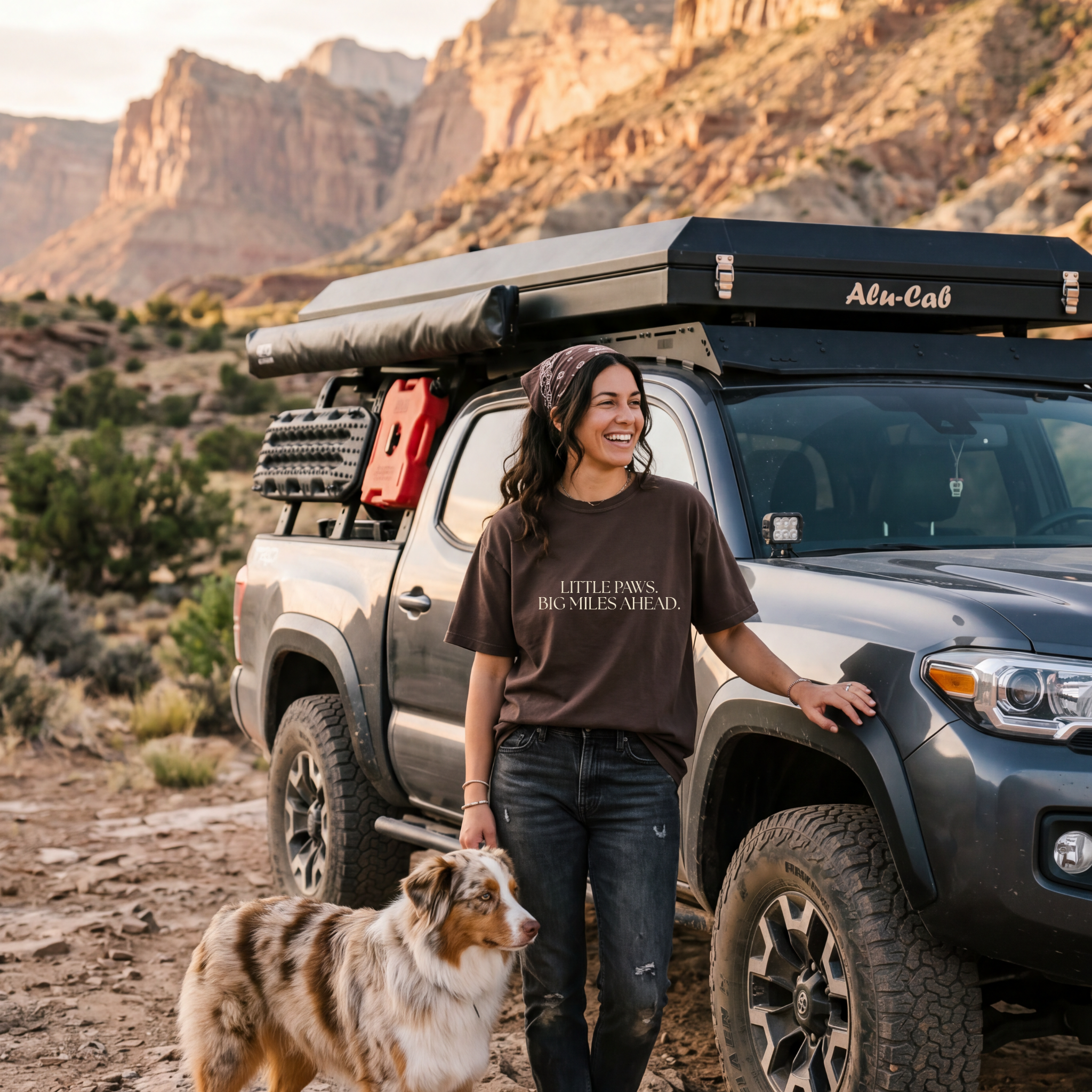 Little Paws. Big Miles Ahead. | Adventure Tee