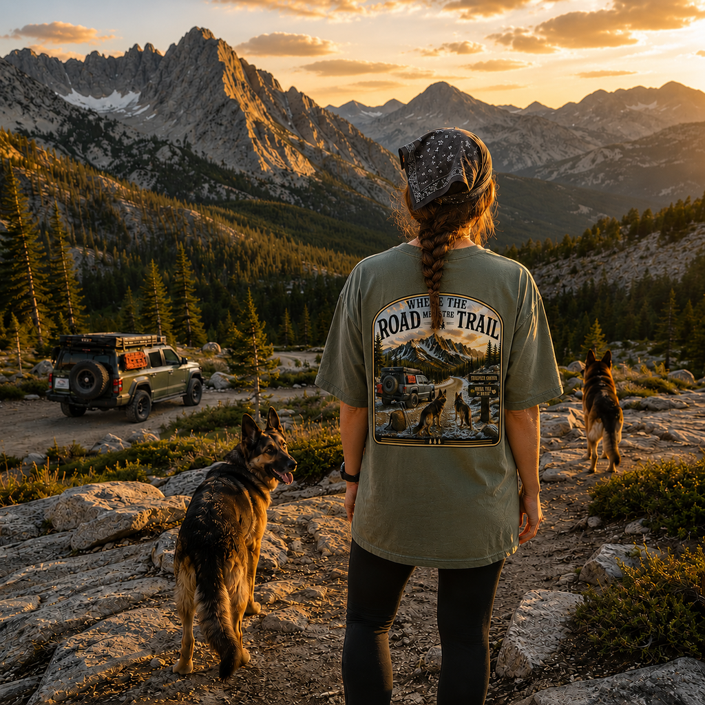 Where The Road Meets The Trail | Adventure Tee
