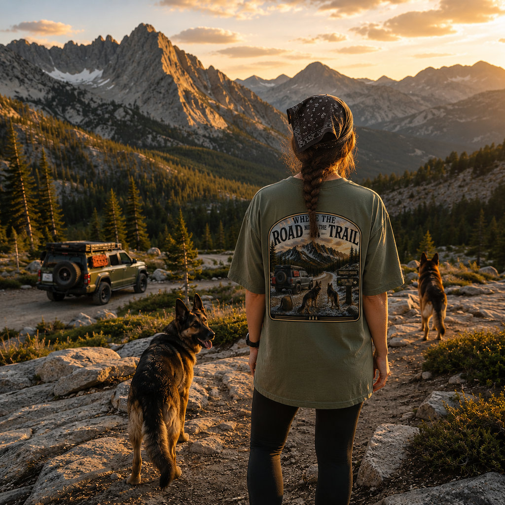 Where The Road Meets The Trail | Adventure Tee