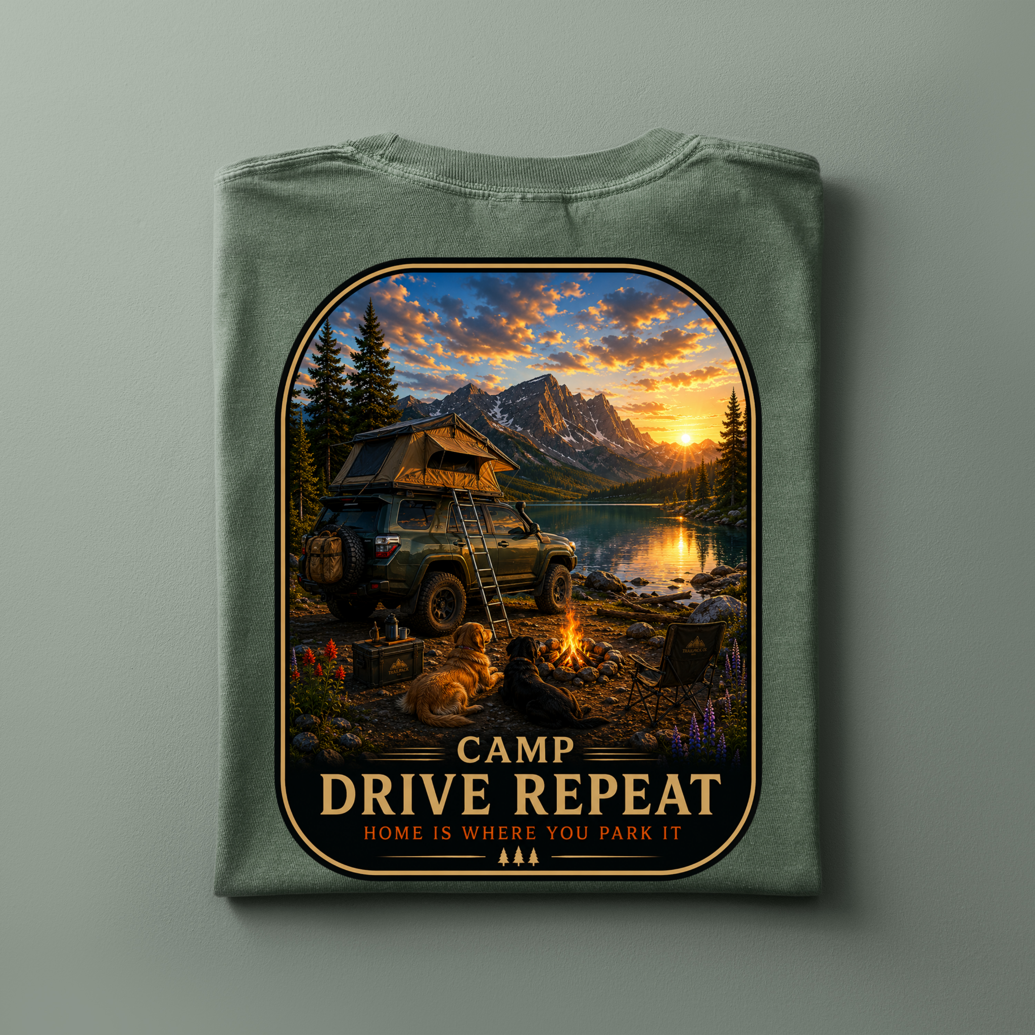 Camp Drive Repeat | Adventure Tee