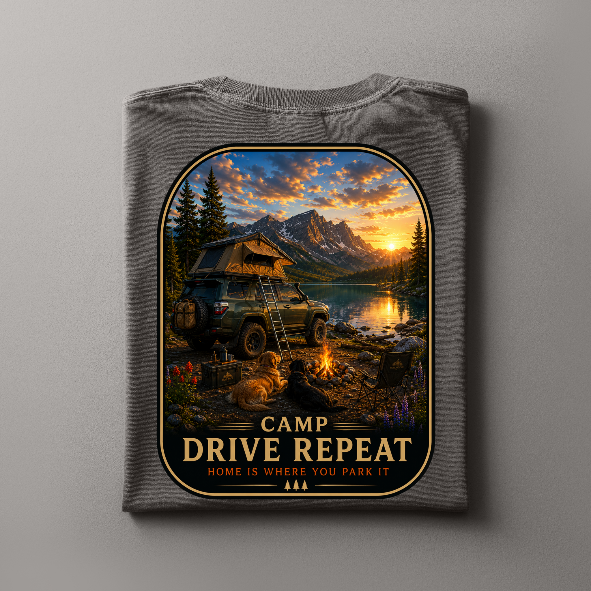 Camp Drive Repeat | Adventure Tee