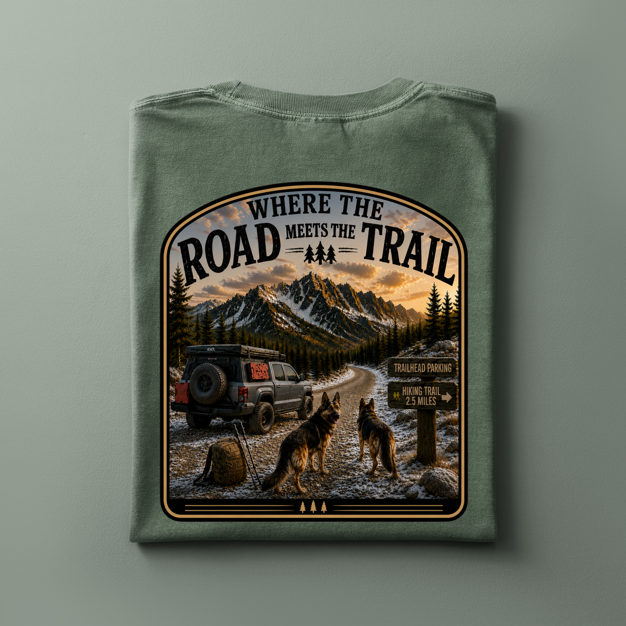 Where The Road Meets The Trail | Adventure Tee