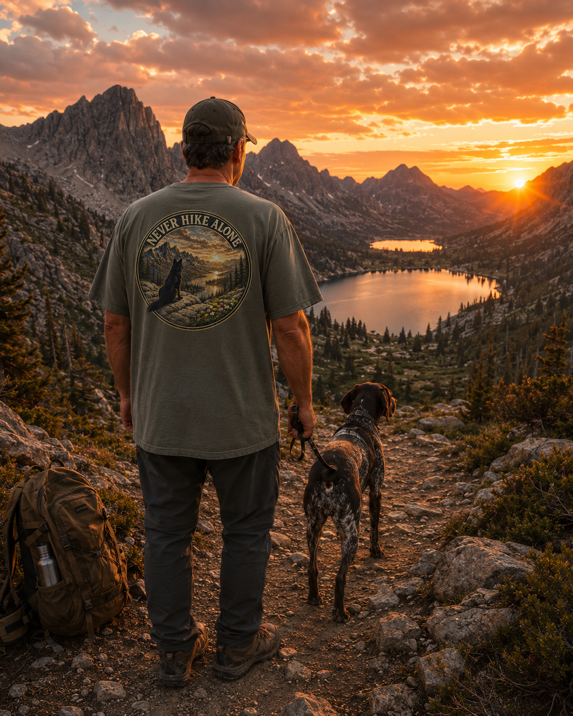 Never Hike Alone | Adventure Tee