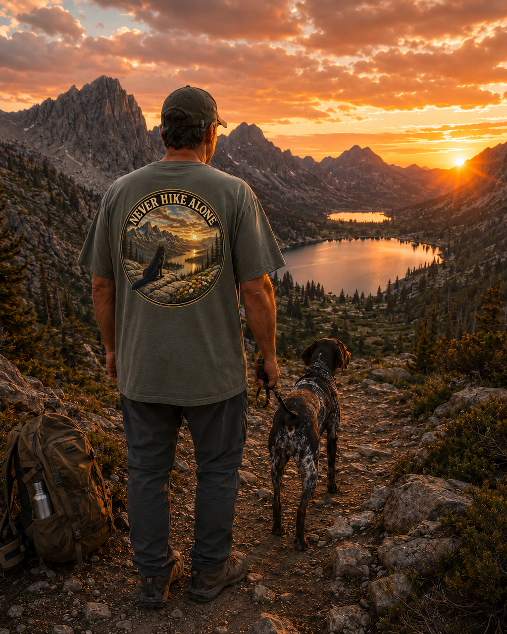 Never Hike Alone | Adventure Tee