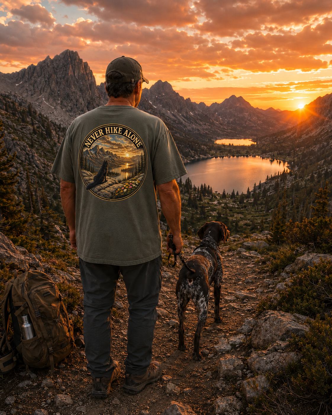 Never Hike Alone | Adventure Tee