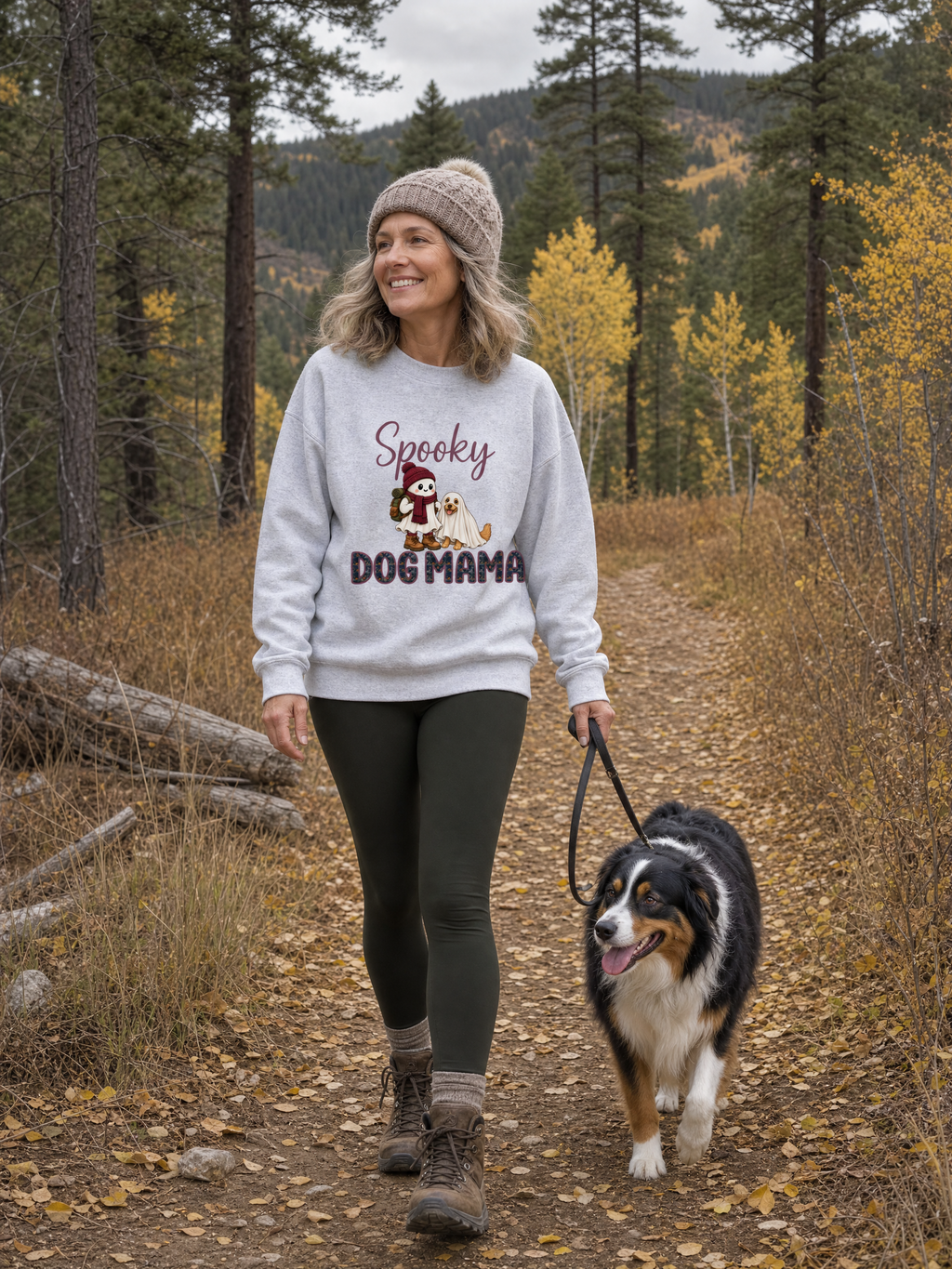 Spooky Dog Mama Crewneck Sweatshirt