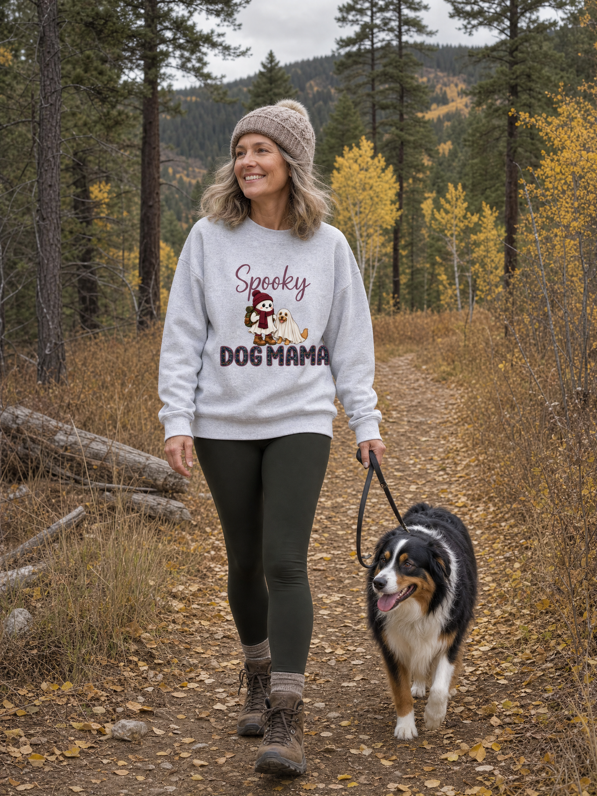 Spooky Dog Mama Crewneck Sweatshirt