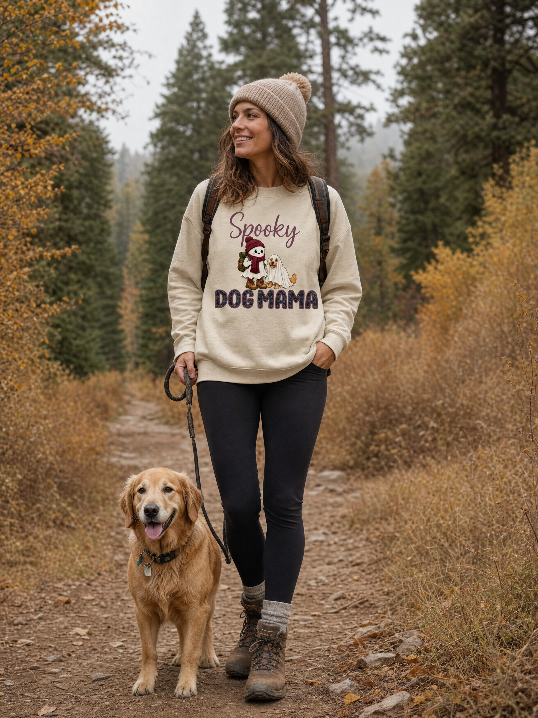 Spooky Dog Mama Crewneck Sweatshirt